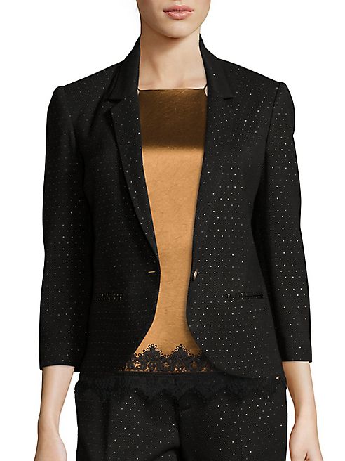 ABS - Geometric Dotted Fitted Blazer