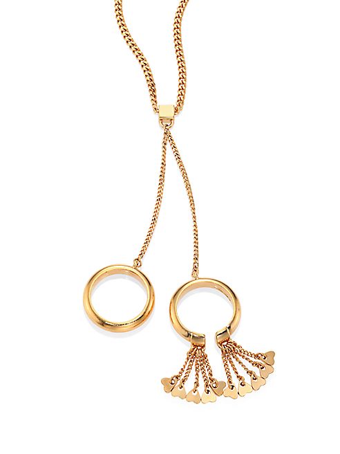 Chloé - Meg Long Fringed Pendant Necklace