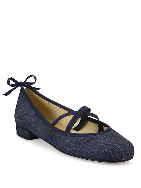 Stuart Weitzman - Bolshoi Denim Ballet Flats