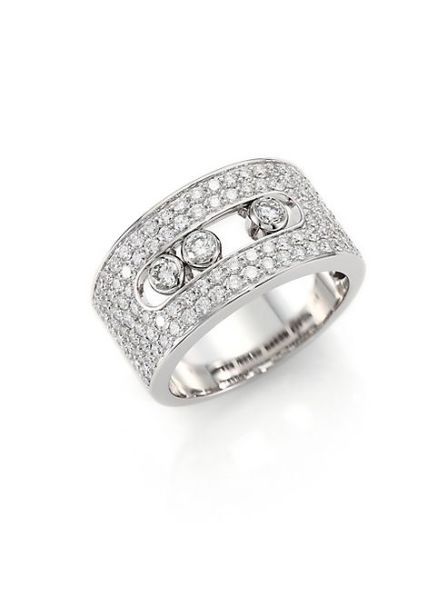 Messika - Move Diamond & 18K White Gold Ring