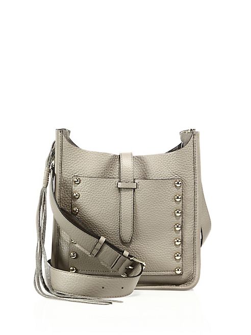 Rebecca Minkoff - Small Unlined Metallic Leather Feed Bag