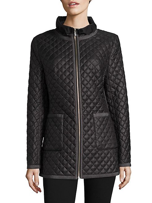 Jane Post - Quilted Satin Jacket