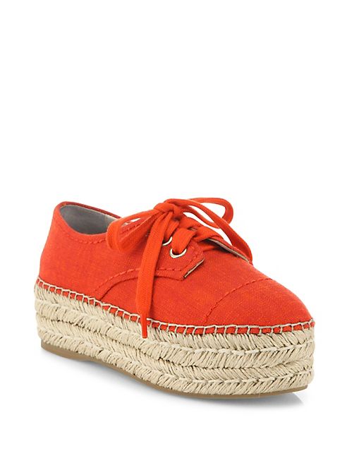 Alice + Olivia - Rory Raffia Platform Espadrille Sneakers