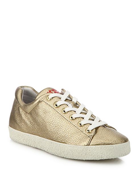 Ash - Nicky Bis Metallic Leather Sneakers