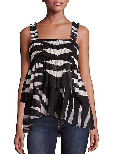 Tory Burch - Lucea Tiered Smocked Tank Top