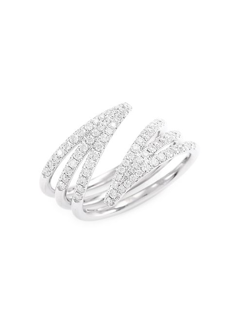 Melissa Kaye - Cristina Diamond & 18K White Gold Ring