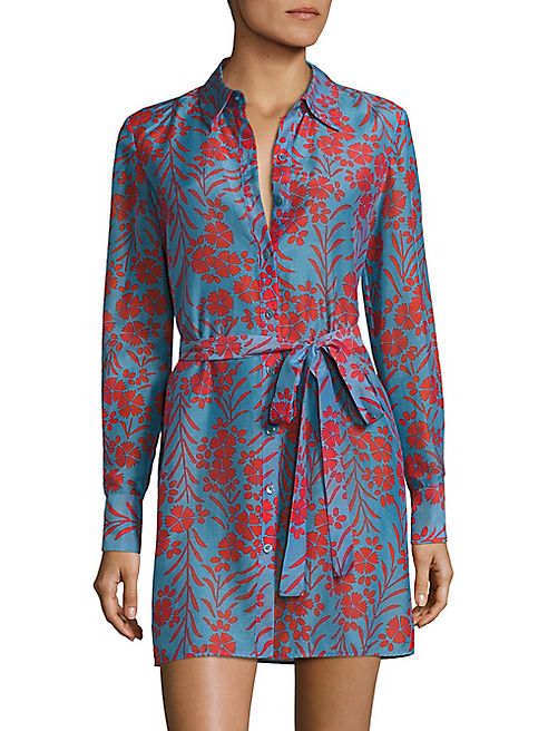 Diane von Furstenberg - Floral Shirt Dress