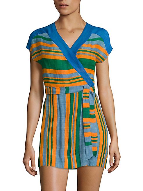 Diane von Furstenberg - Striped Wrap Dress