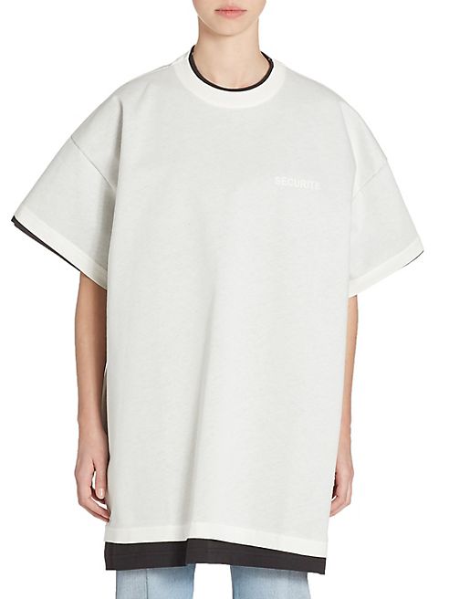 VETEMENTS - Vetements x Hanes Oversize Double Tee