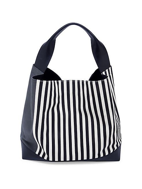 Marni - Striped Canvas Shoulder Bag