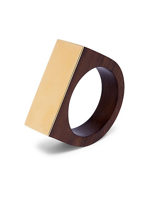 Marni - Poui Wood & Goldtone Bracelet