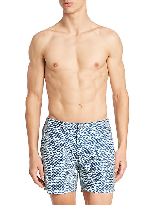 Saks Fifth Avenue Collection - Printed Swim Trunks