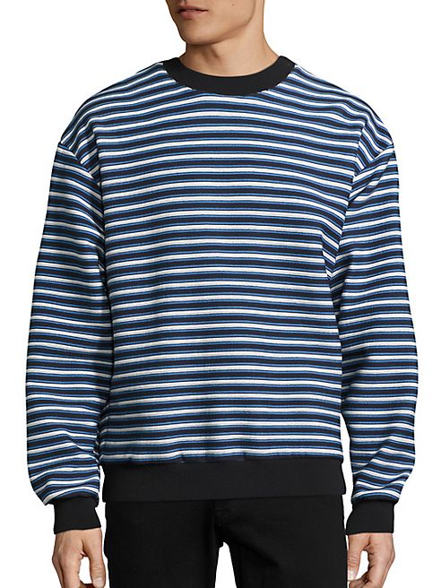 MSGM - Long Sleeve Striped Sweatshirt