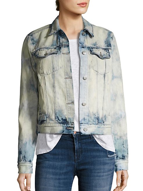 J BRAND - Harlow Shrunken Bleached Denim Jacket