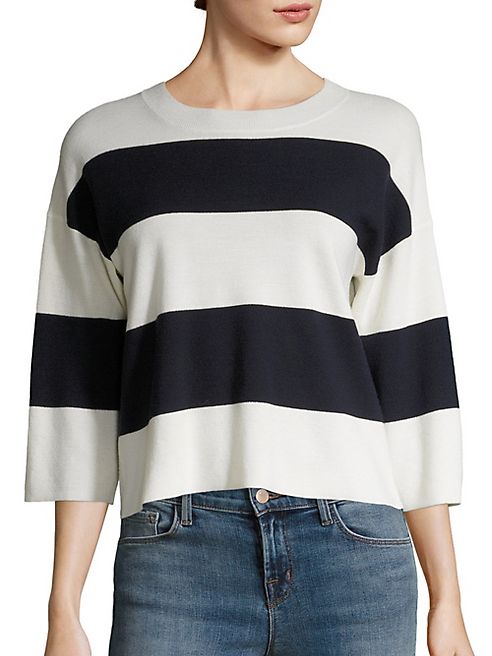 J BRAND - Estero Striped Merino Wool Sweater