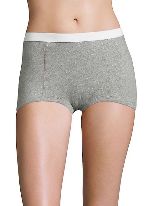 MAISON DU SOIR - Peony Cotton Heather Boy Shorts