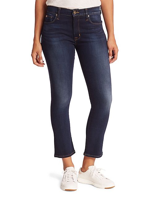 Hudson - Harper High-Rise Cropped Flared Jeans