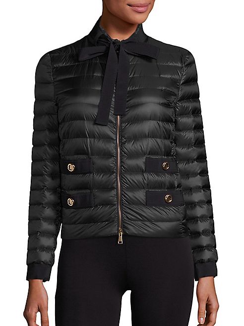 Moncler - Pavottine Tie-Neck Puffer Jacket