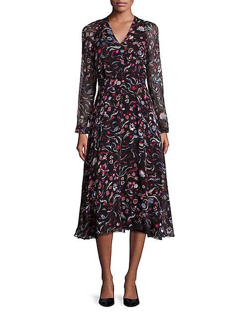 L.K. Bennett - Silk Floral Dress