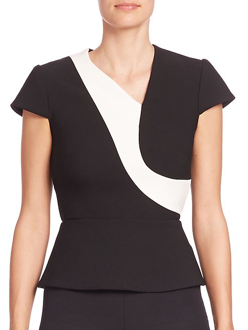 Roland Mouret - Kiff Colorblock Top