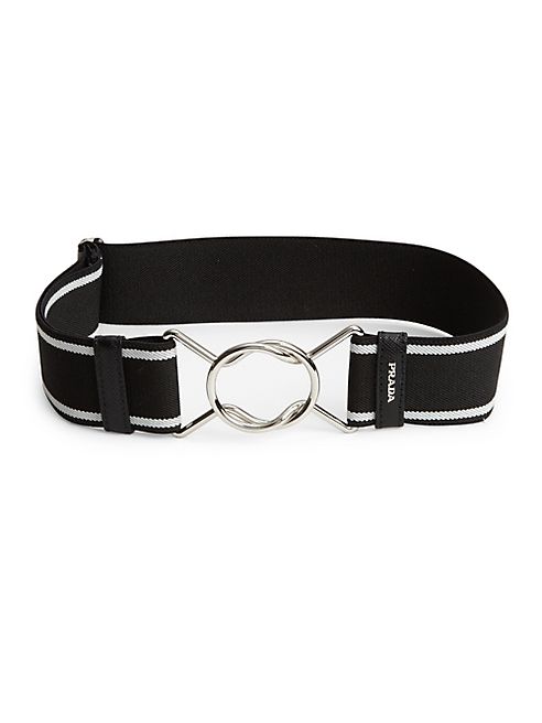 Prada - Striped Elastic Belt