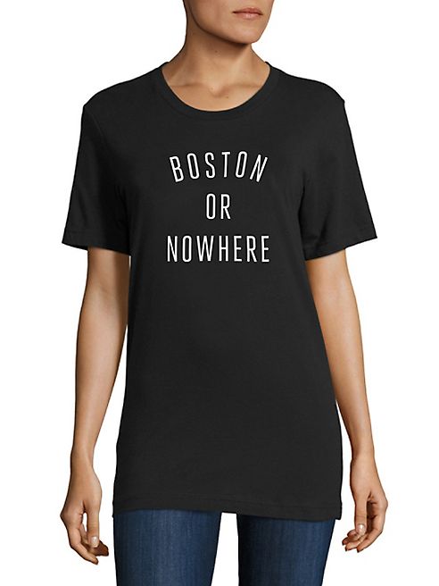 Knowlita - Boston Or Nowhere Cotton Graphic Tee