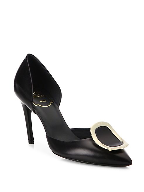 Roger Vivier - Leather Chips d'Orsay Pumps