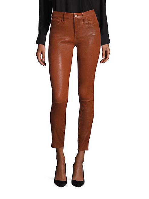 FRAME - Le Skinny De Jeanne Leather Skinny Jeans