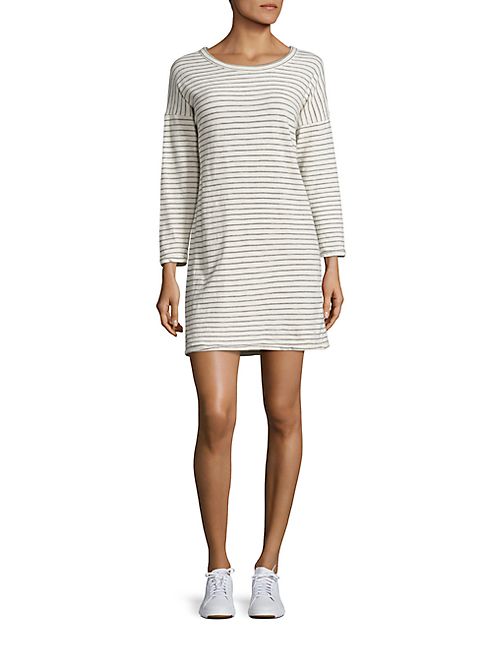 Current/Elliott - The Painter Striped Cotton T-Shirt Dress