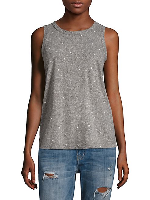 Current/Elliott - Falling Stars Cotton Muscle Tee