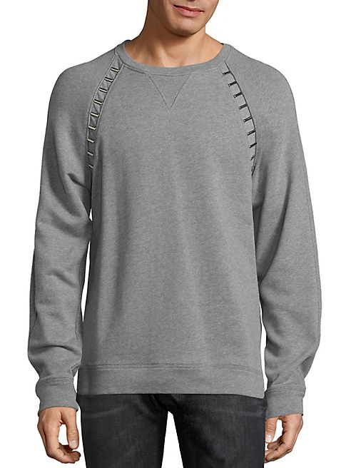 Versace Collection - Heathered Raglan Sleeve Sweatshirt