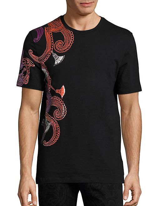 Versace Collection - Half-Floral Paisley Tee