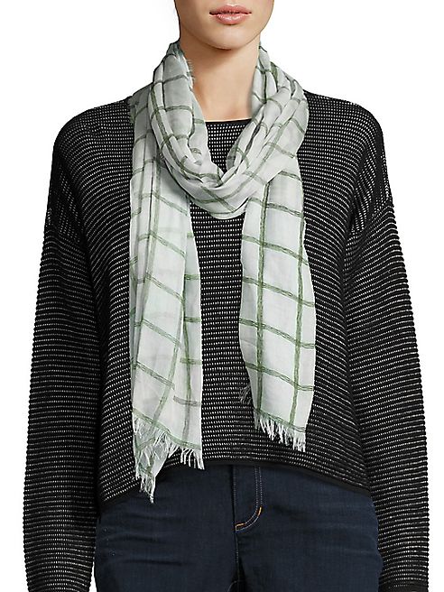 Eileen Fisher - Plaid Scarf