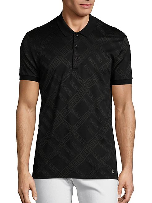 Versace Collection - Tonal Jacquard Polo