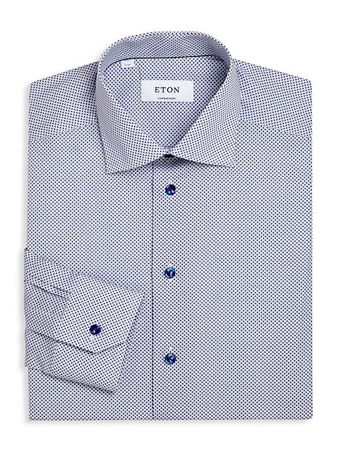 Eton - Micro Cross Regular-Fit Dress Shirt