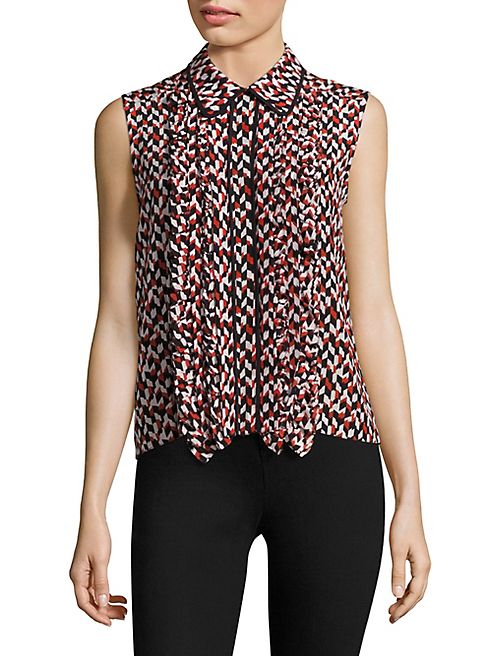 Marni - Sleeveless Ruffle Blouse