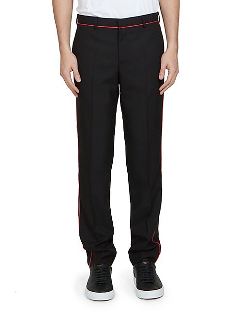 Givenchy - Piped Wool-Blend Pants