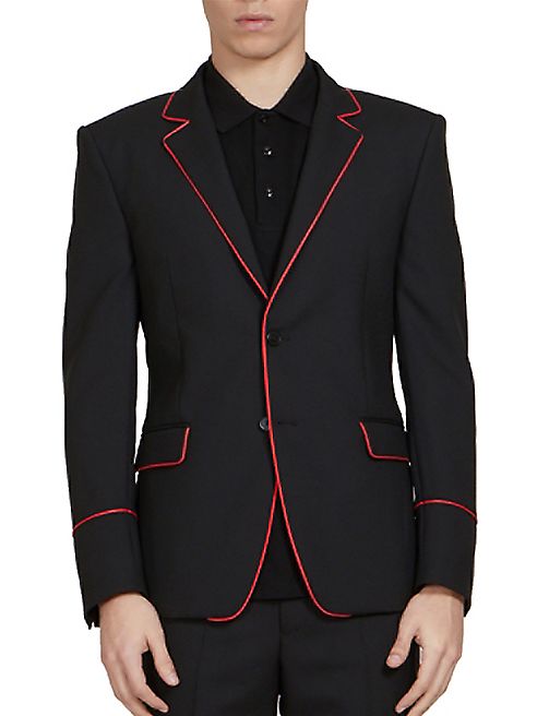 Givenchy - Piped Lapel Slim-Fit Sportcoat