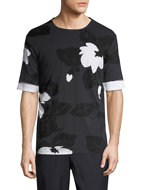 3.1 Phillip Lim - Double Sleeve Floral Tee