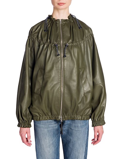 Marni - Solid Leather Jacket