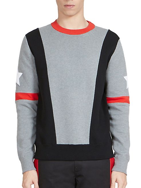 Givenchy - Asymmetrical Stripes & Stars Sweatshirt