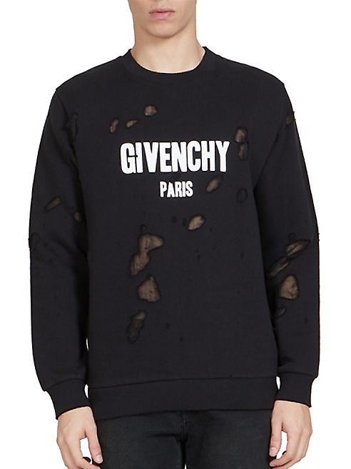 Givenchy - Destroyed Logo Sweatshirt