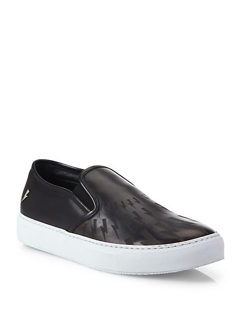 Neil Barrett - Two-Toned Leather Slip-Ons