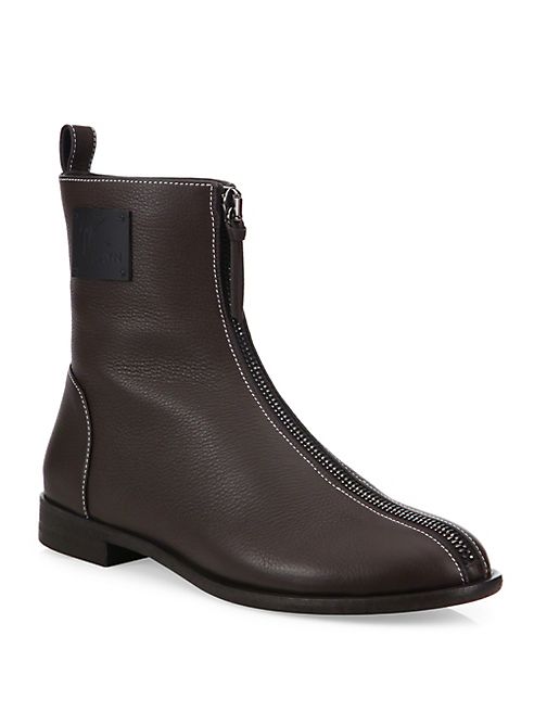 Giuseppe Zanotti - Giuseppe x Zayn YASR Front Zip Leather Boots