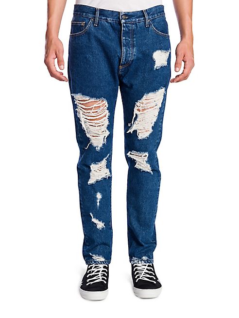 Palm Angels - Distressed Vintage Washed Jeans