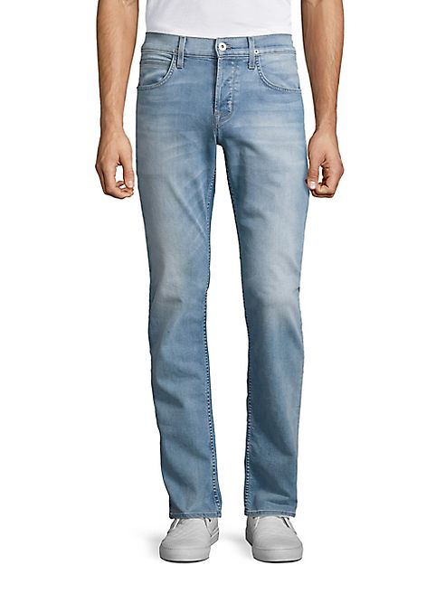 Hudson - Byron Washed Straight-Fit Jeans