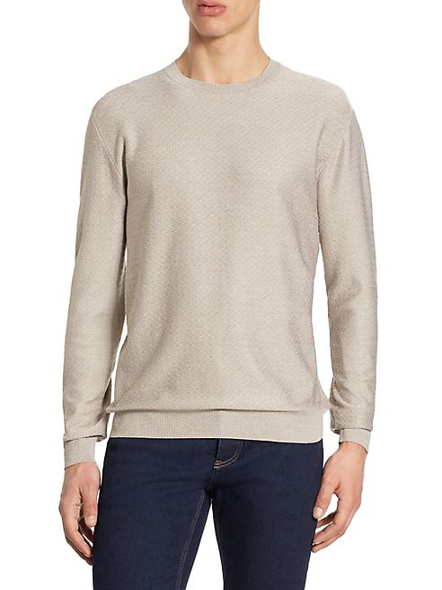 Ermenegildo Zegna - Silk Zig Zag Textured Sweater