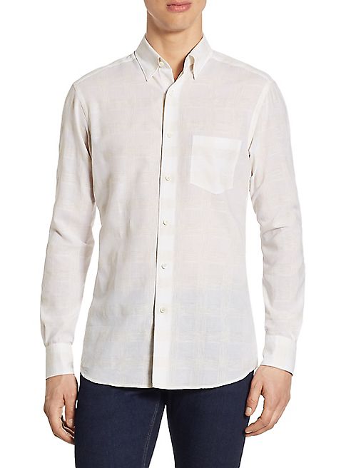 Ermenegildo Zegna - Regular-Fit Gingham Print Shirt