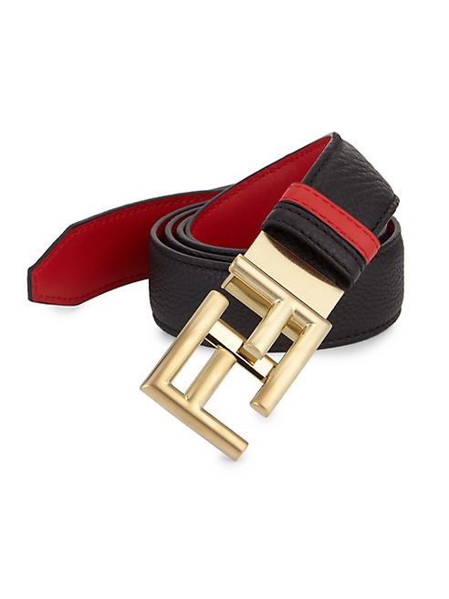 Fendi - Leather Logo Belt