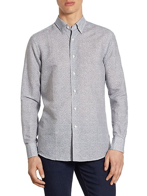 Ermenegildo Zegna - Cross Printed Regular Fit Shirt